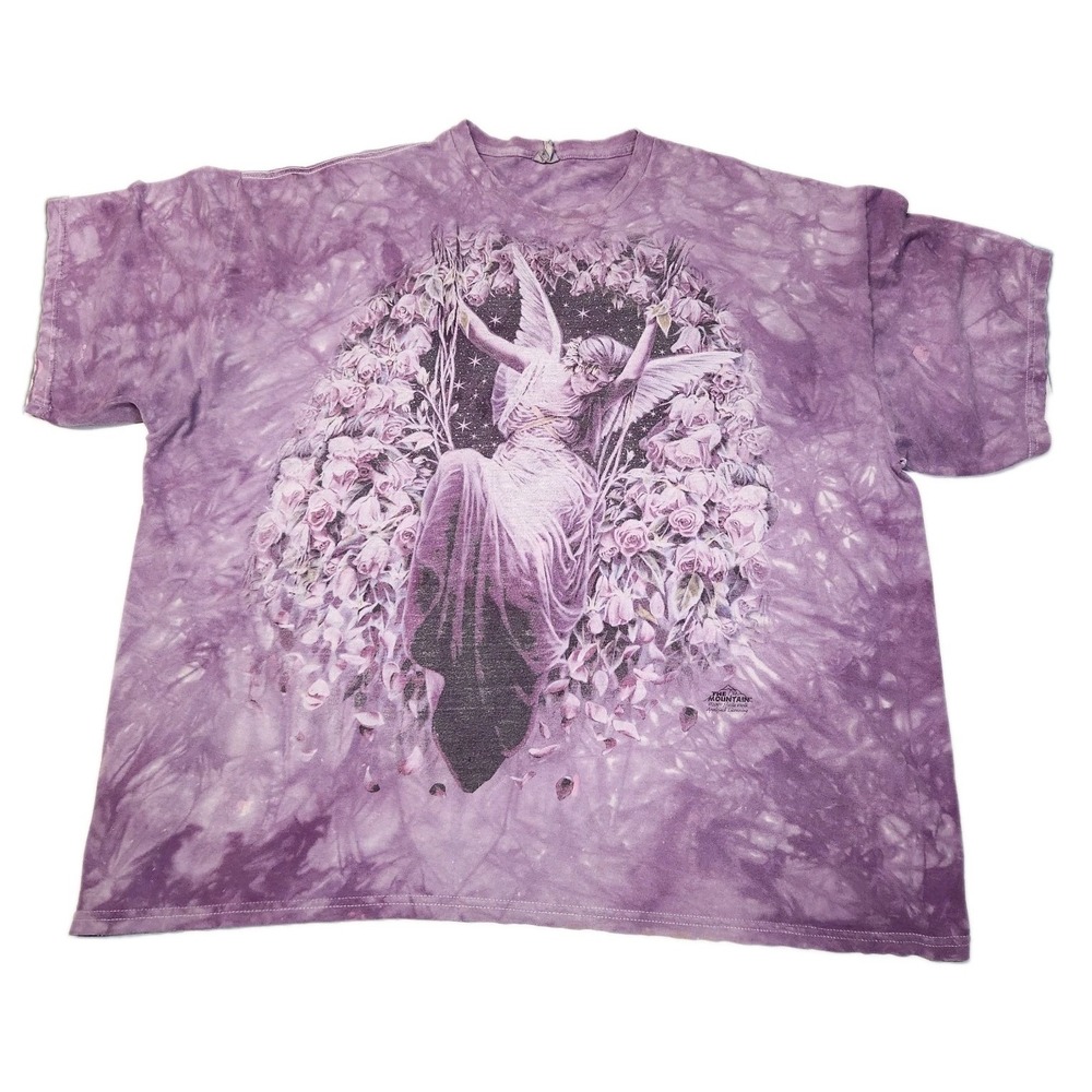 VTG 2001 The Mountain Fairy Fantasy Mythical Flower Sheila Wolk T-Shirt XXL